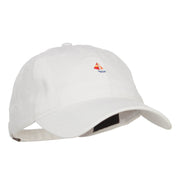 Mini Sailboat Embroidered Washed Cap