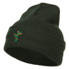 Christmas Cactus Embroidered Long Beanie