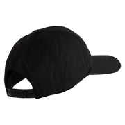 4th Marine Division Retired Embroidered 6 Panel Structured Cotton Twill Cap Made in USA - Black OSFM