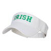 Irish Embroidered Cotton Knit Visor