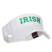 Irish Embroidered Cotton Knit Visor