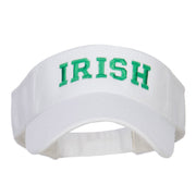 Irish Embroidered Cotton Knit Visor