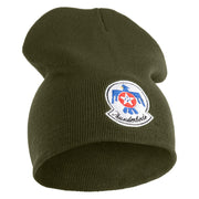 USAF Thunderbirds Symbol Embroidered 8" Short Beanie - Olive OSFM