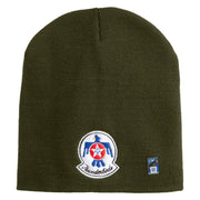 USAF Thunderbirds Symbol Embroidered 8" Short Beanie - Olive OSFM