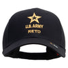 Licensed Star U.S. Army Retired Military Embroiderd Low Profile Cap - Black OSFM