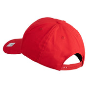 4th Marine Division Retired Embroidered 6 Panel Structured Cotton Twill Cap Made in USA - Red OSFM