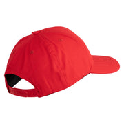4th Marine Division Retired Embroidered 6 Panel Structured Cotton Twill Cap Made in USA - Red OSFM