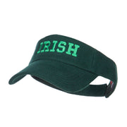 Irish Embroidered Cotton Knit Visor