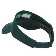 Irish Embroidered Cotton Knit Visor