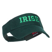 Irish Embroidered Cotton Knit Visor