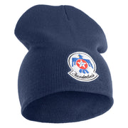 USAF Thunderbirds Symbol Embroidered 8" Short Beanie - Navy OSFM