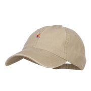 Mini Sailboat Embroidered Washed Cap