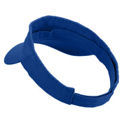 Silver Trident Embroidered Cotton Twill Washed Soft Visors - Royal OSFM