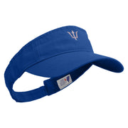 Silver Trident Embroidered Cotton Twill Washed Soft Visors - Royal OSFM