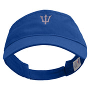 Silver Trident Embroidered Cotton Twill Washed Soft Visors - Royal OSFM