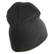 USAF Thunderbirds Symbol Embroidered 8" Short Beanie - Charcoal OSFM