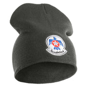 USAF Thunderbirds Symbol Embroidered 8" Short Beanie - Charcoal OSFM