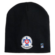 USAF Thunderbirds Symbol Embroidered 8" Short Beanie - Black OSFM