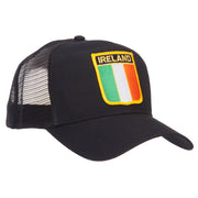 Ireland Flag Shield Patched Mesh Cap