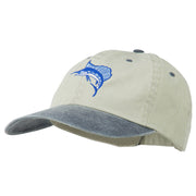 Sailfish Embroidered Two Toned Washed Cap