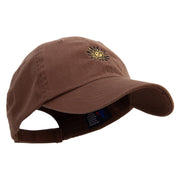 Uruguay Sun Logo Embroidered Low Profile Washed Cap - Brown OSFM