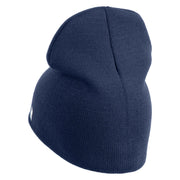 US Air Force with Wing Symbol Embroidered 8" Short Beanie - Navy OSFM