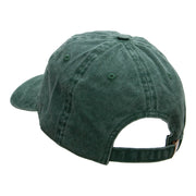 Italian Scooter Embroidered Washed Cotton Brass Buckle Cap