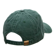 Italian Scooter Embroidered Washed Cotton Brass Buckle Cap