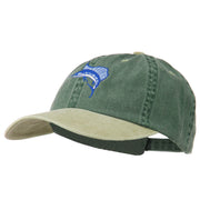 Sailfish Embroidered Two Toned Washed Cap