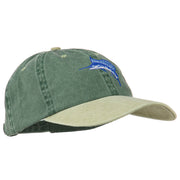 Sailfish Embroidered Two Toned Washed Cap