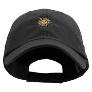 Uruguay Sun Logo Embroidered Low Profile Washed Cap - Black OSFM