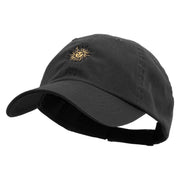 Uruguay Sun Logo Embroidered Low Profile Washed Cap - Black OSFM