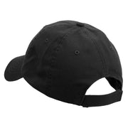 Uruguay Sun Logo Embroidered Low Profile Washed Cap - Black OSFM