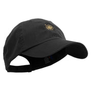 Uruguay Sun Logo Embroidered Low Profile Washed Cap - Black OSFM