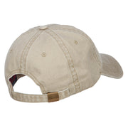 Ethiopia Map Flag Embroidered Washed Cap