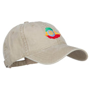 Ethiopia Map Flag Embroidered Washed Cap