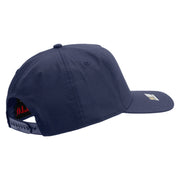 Licensed Star US Army Veteran Military Embroidered Solid Cotton Twill 5 Panel Prostyle Snap Cap - Navy OSFM