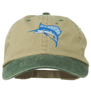 Sailfish Embroidered Two Toned Washed Cap