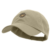 Uruguay Sun Logo Embroidered Low Profile Washed Cap - Khaki OSFM