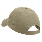 Uruguay Sun Logo Embroidered Low Profile Washed Cap - Khaki OSFM