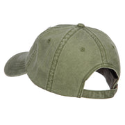 Ethiopia Map Flag Embroidered Washed Cap