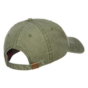 Ethiopia Map Flag Embroidered Washed Cap