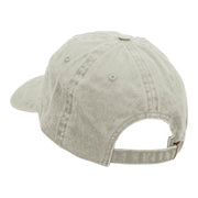 Italian Scooter Embroidered Washed Cotton Brass Buckle Cap