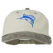 Sailfish Embroidered Two Toned Washed Cap