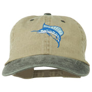 Sailfish Embroidered Two Toned Washed Cap