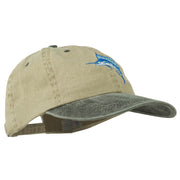 Sailfish Embroidered Two Toned Washed Cap