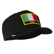 Italy Flag Patched Twill Pro Style Cap