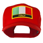 Italy Flag Patched Twill Pro Style Cap