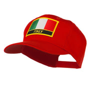 Italy Flag Patched Twill Pro Style Cap