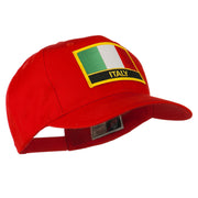 Italy Flag Patched Twill Pro Style Cap